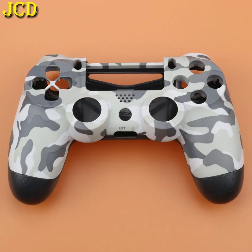 JCD для sony DualShock 4 PS4 контроллер Камуфляжный пластиковый жесткий корпус Передняя Задняя верхняя крышка под корпус защитный чехол кожаный чехол - Цвет: A