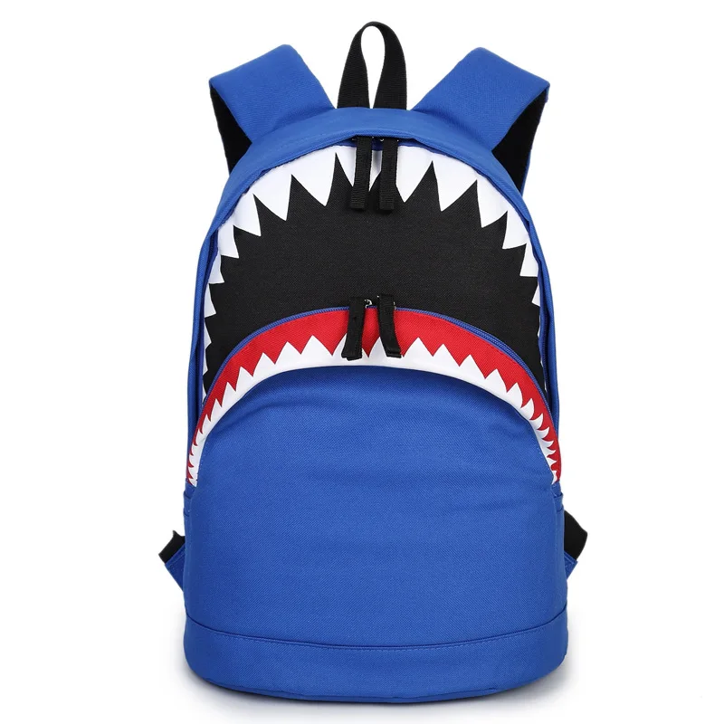 Мода большой рот акулы рюкзак Колледж школьные Сумки для подростков Mochila