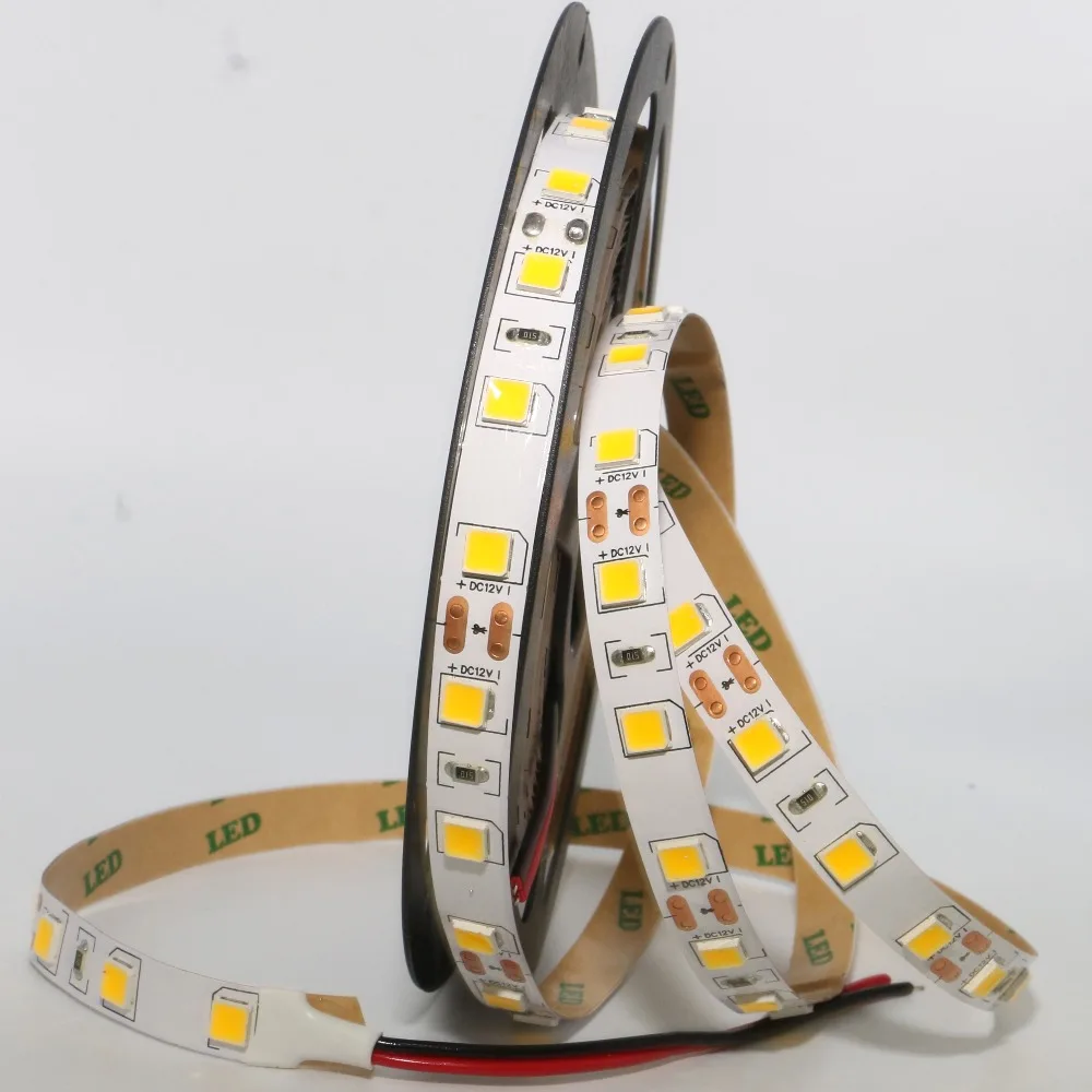 Водонепроницаемая светодиодная лента 60 светодиодный s/M DC12V SMD 5630 2835 5050 5054 гибкий светодиодный светильник-гирлянда лента для украшения дома