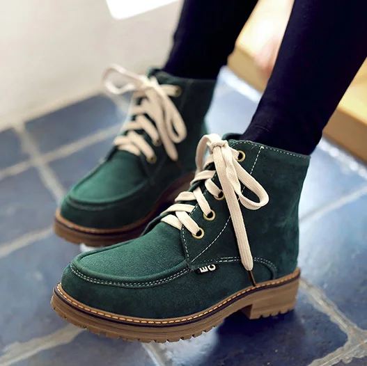 Новинка 2019 года стильная обувь сезон осень-зима полусапожки на плоской подошве