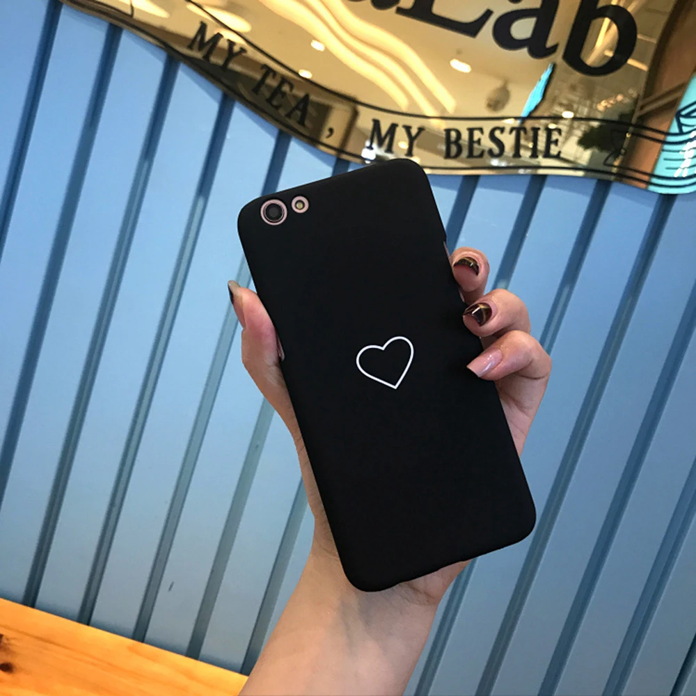 OLLIVAN для iphone 7x6 8 6s Plus с изображением милых сердечек пара чехол розового и черного