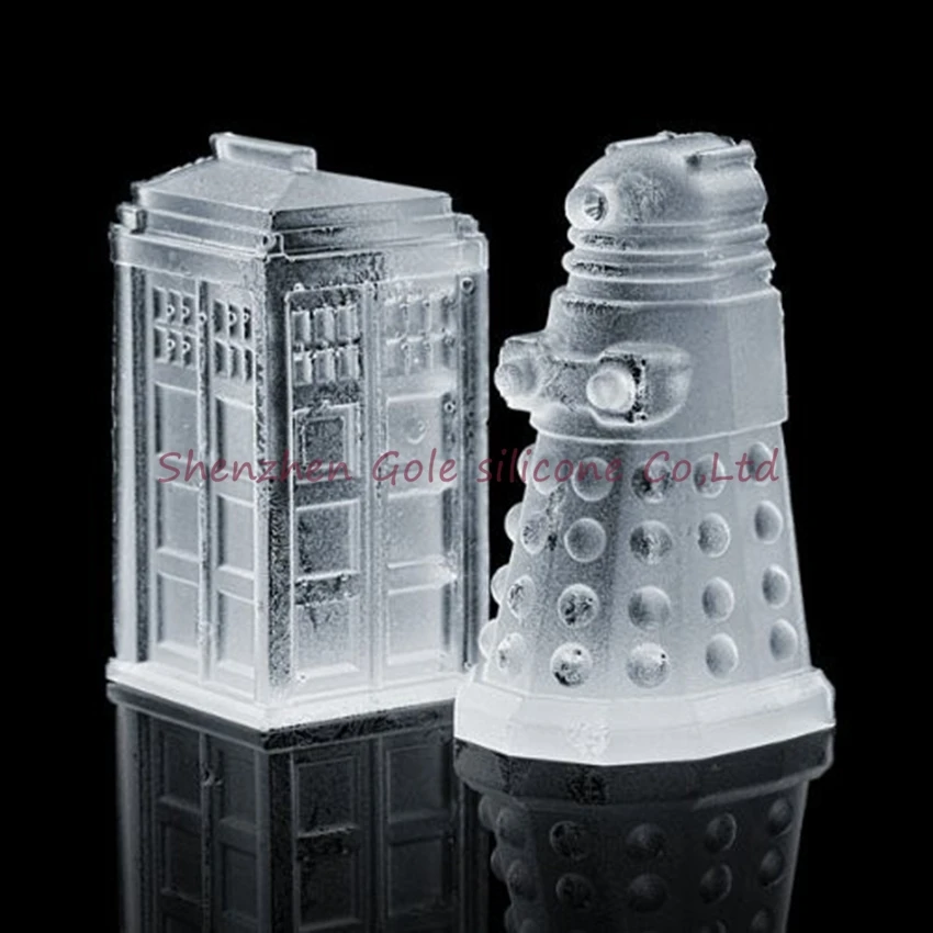 Бесплатная доставка 1000 шт./лот ледяной куб Doctor who Tardis спутник ледяного Куба