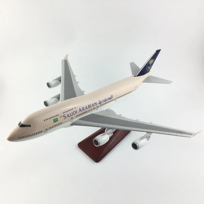 Бесплатная доставка 45-47 см B747 Саудовской Аравии металлическое основание и Смола