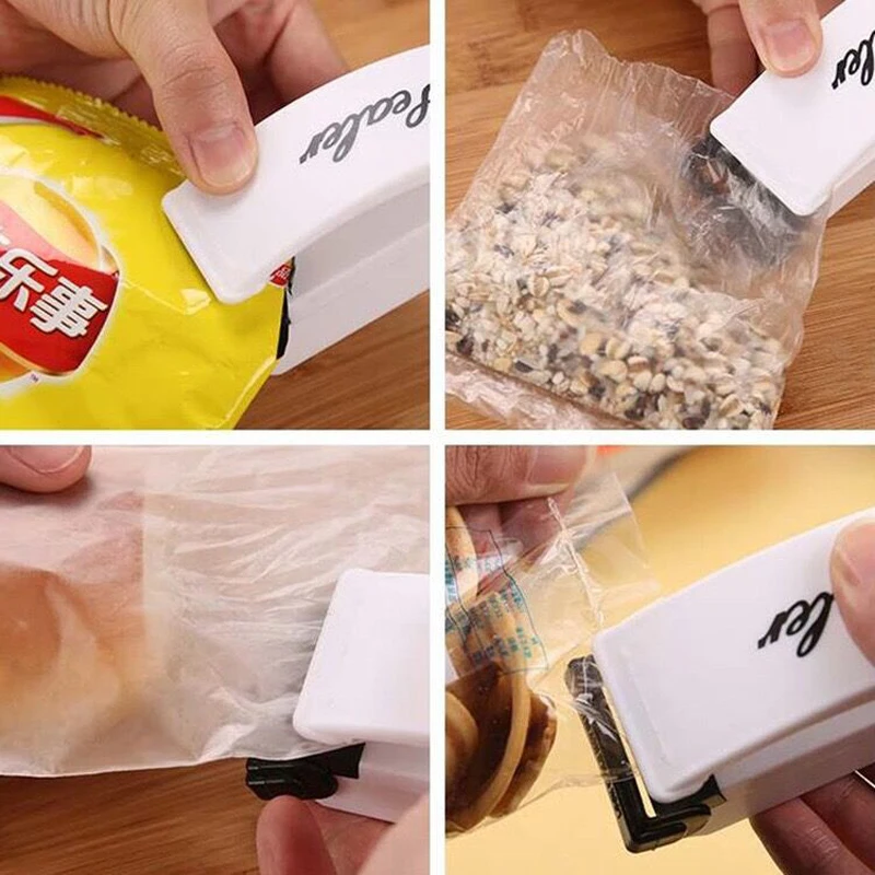 1PC Hot Delicate Hand Actuated Portable Mini Heat Sealing Machine For Food Bag Package Plastic Bags Food Freshening Tools