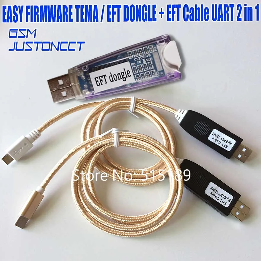 Новинка 100% оригинальная прошивка TEMA / EFT DONGLE ключ + кабель UART 2 в 1 | Мобильные