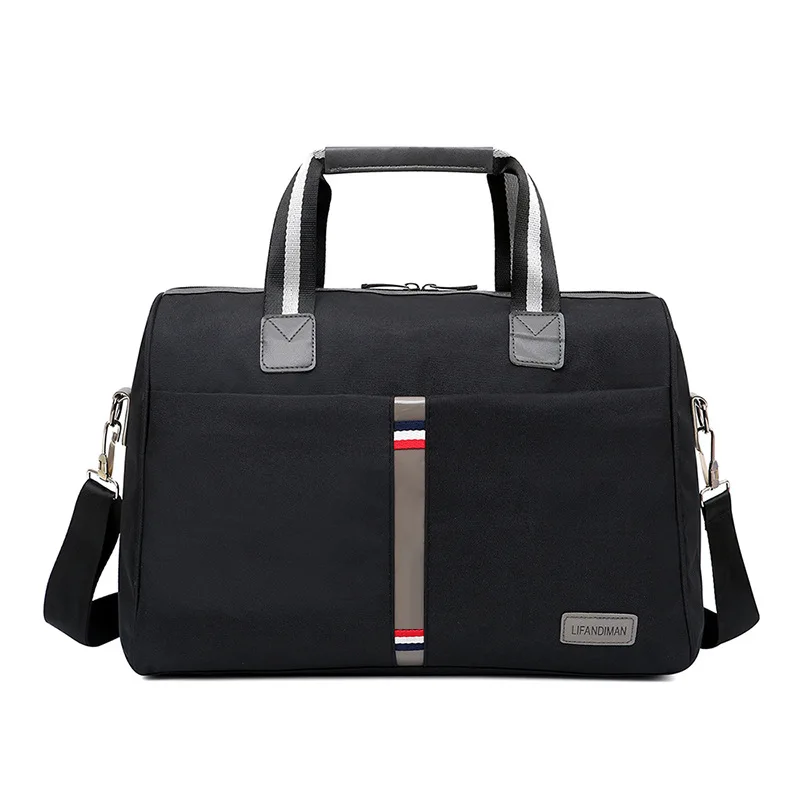 Black Waterproof Men's Travel bag Foldable portable shoulder bags Travel luggage large capacity Travel Tote Women More colors - Цвет: Black