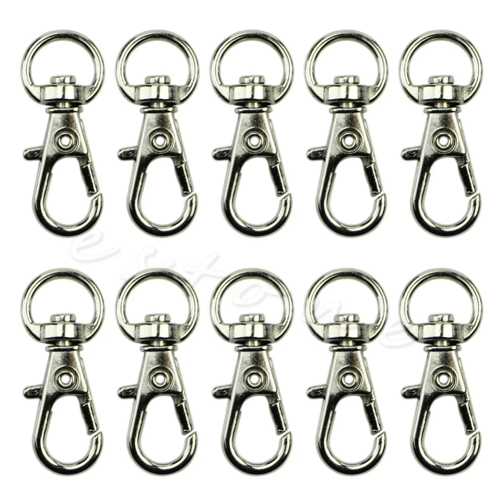 10 шт. металлический ремешок крюк поворотный карабин зажимы для рукоделия|lanyard hook