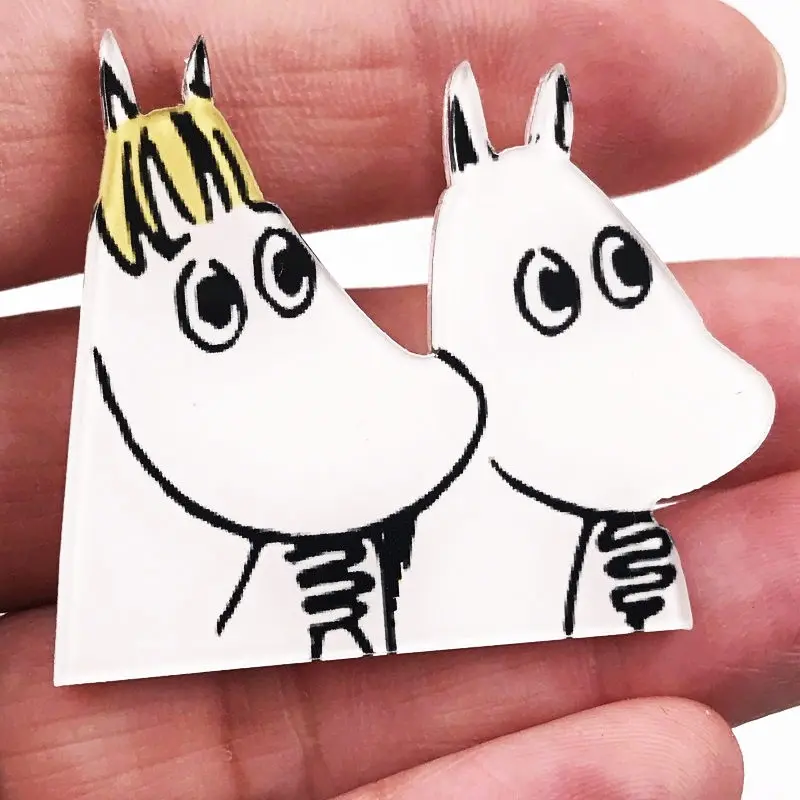 1 шт. цветок бегемота Лошадь Животное значок аниме Харадзюку акриловые значки