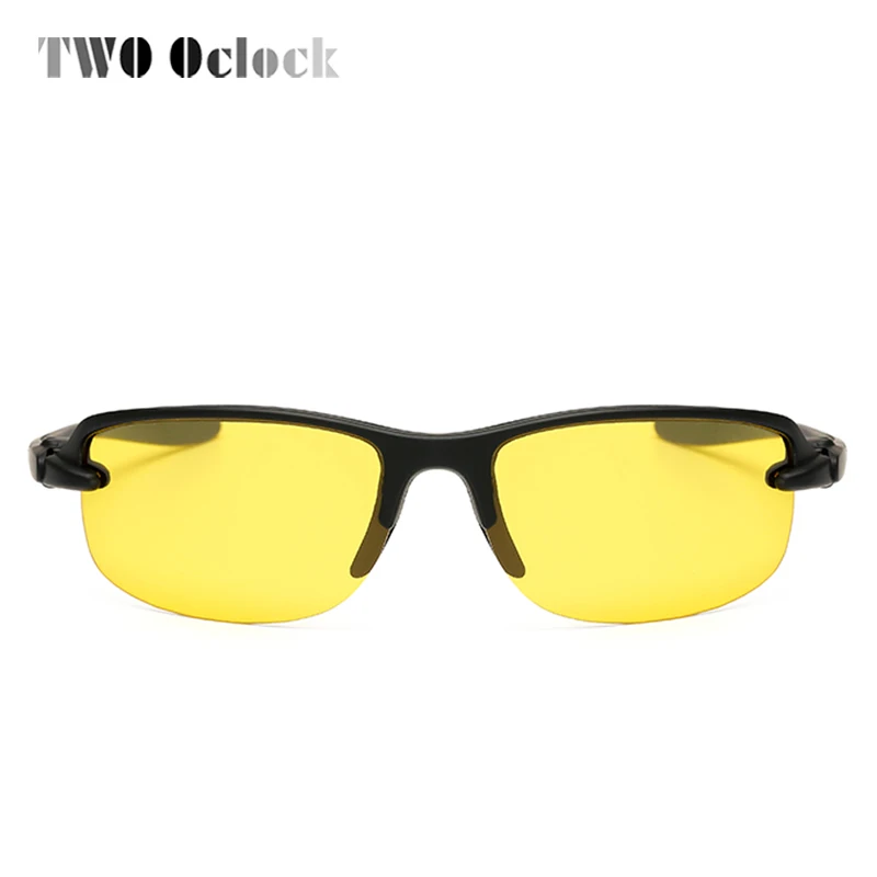 Мужские зеркальные солнцезащитные очки с двумя оклоками поляризационные