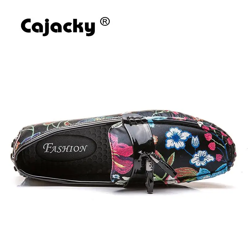 Cajacky/мужские лоферы; большие размеры 48, 47, 46; дышащие летние мужские слипоны с кисточками; Mocasines Hombre; свадебные Лоферы для взрослых; Новинка