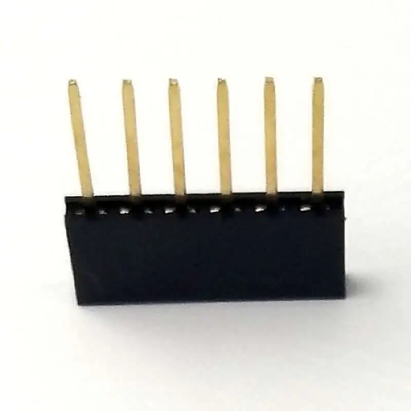 10pcs/lot 2.54MM 10MM Long Needle Female Pin Header Strip Stackable 6pin | Обустройство дома