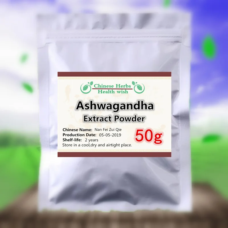 50-1000 г, снятие стресса и продвижение сна, экстракт GMP Ashwagandha порошок, withia somnifera, Nan Fei Zui Qie, индийский женьшень
