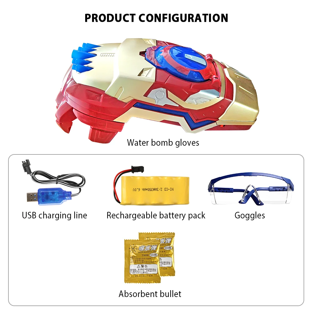 Пластиковый механический водяной пистолет стальной ручной для детей уличные