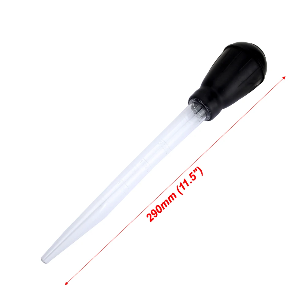 

Senzeal High Quality Pipette Graduated Dropper Plastic Baster Water Changer Tool Waste Remover for Aquarium Fish Tank Black