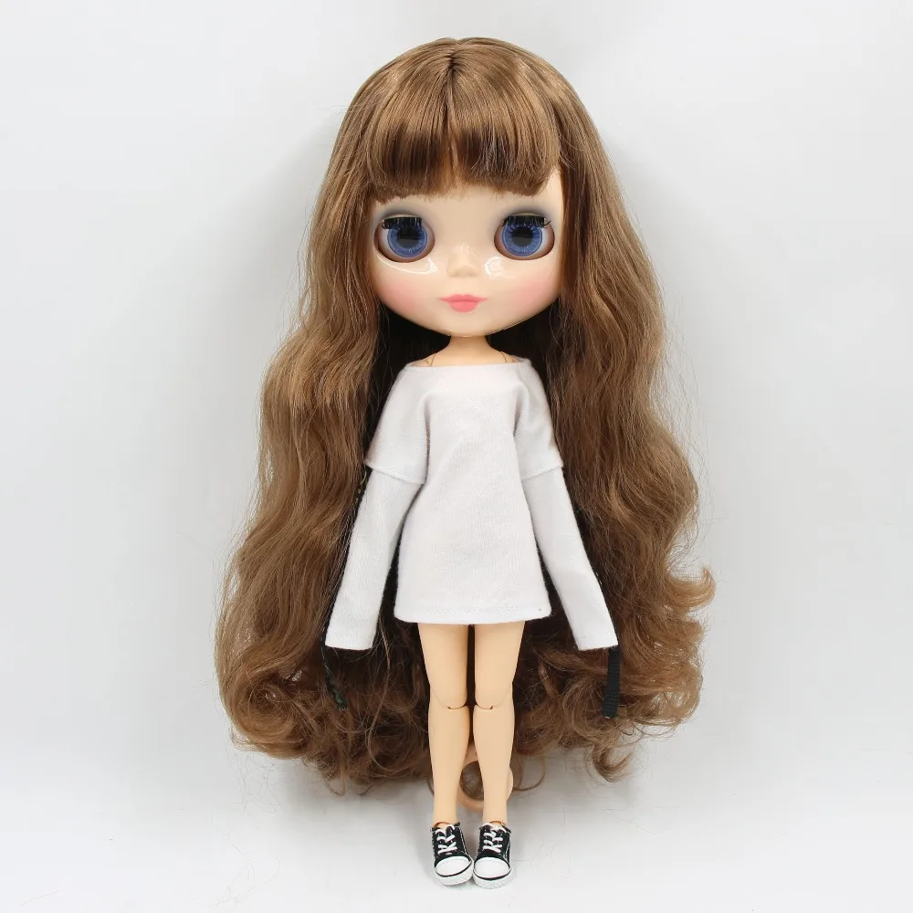 Ледяная фабрика blyth кукла каштановые волосы соединение тела bjd 30 см BL9158 bjd блестящая кукла лица