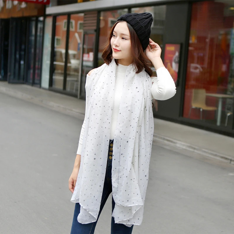 Летние солнцезащитный шарф для женщин мужчин 2016 теплый Пентакль звезда шарфы