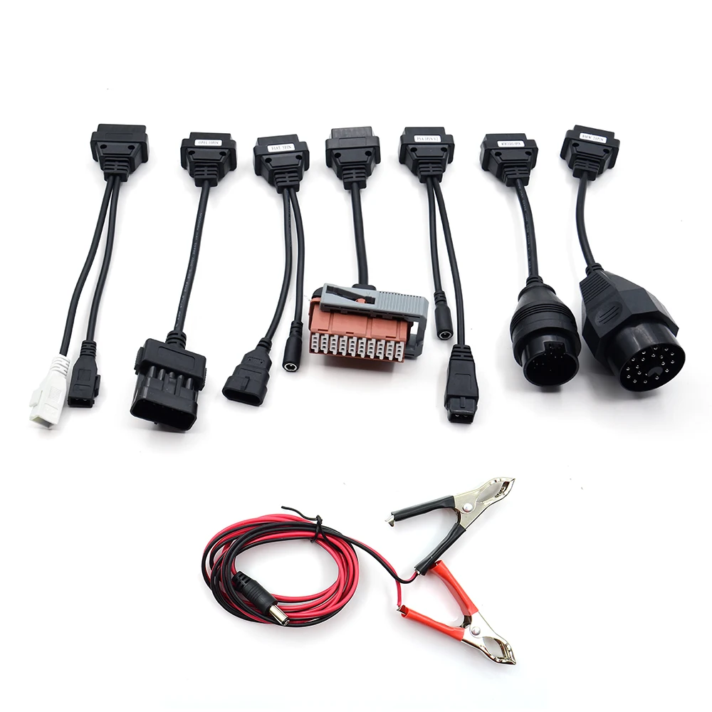 Горячая Распродажа, кабели для грузовиков Pro OBD2 OBDII, автомобильные кабели для грузовиков, диагностический инструмент, соединительный кабель, 8 шт., кабели для грузовиков