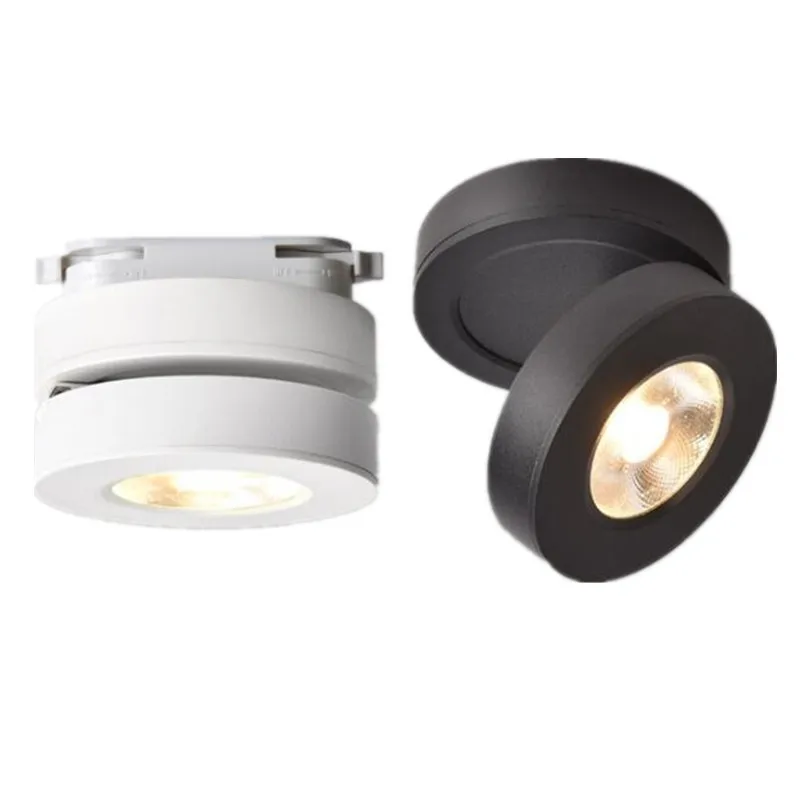 5W-12W LED surface mounted plasterboard ceiling lamp,ultra slim Foldable / rotatable  COB track spot light AC85-265V