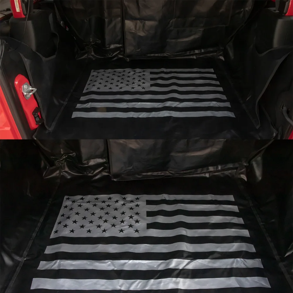 NAWOUK для Jeep Wrangler JK JKU Автомобильный багажник водонепроницаемые чехлы для сидений оксфордская тканевая спинка сиденья ПЭТ протектор коврик 2007