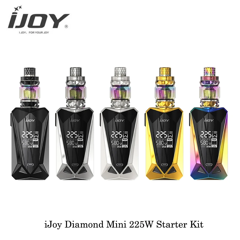 225 Вт iJoy Diamond Мини поле Mod электронная сигарета с алмазной Sub Ом Танк 5 мл бесплатная