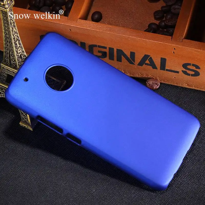 Роскошный прорезиненный матовый пластиковый жесткий чехол для Motorola Moto G5 Plus XT1684