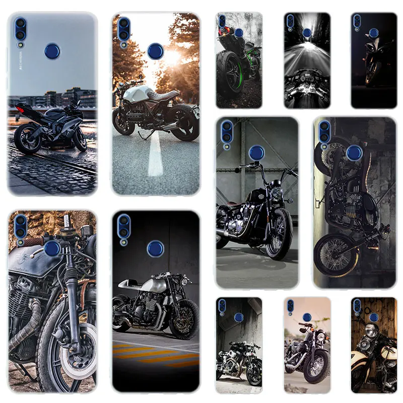 

Retro Moto Cross Motorcycle Soft TPU Case Cover For Huawei Honor 50 30 20 10 9 Lite 9a 8a X8 Pro 10X 10i 30s 20lite 10lite