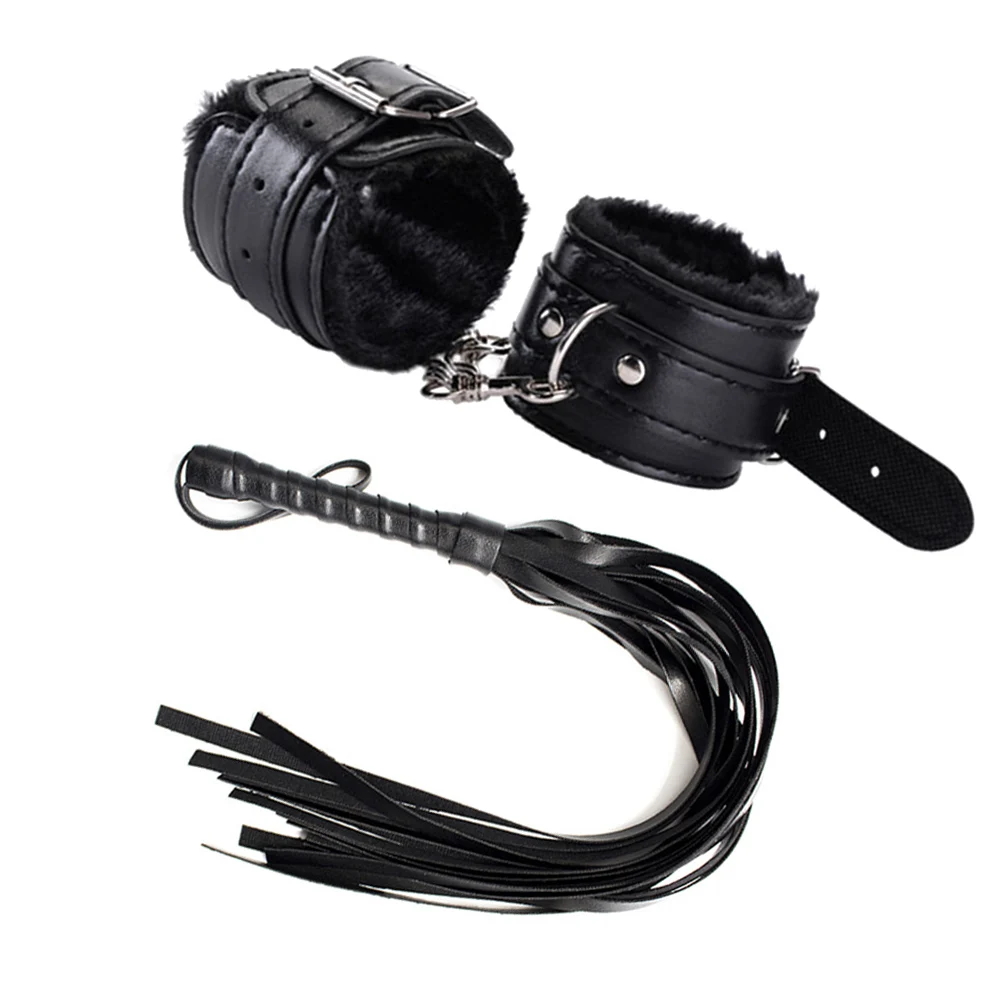 Lingerie Temptation Erotic Women Porno Costumes Chemises Sexy Handcuffs+Whip Exotic Accessories |