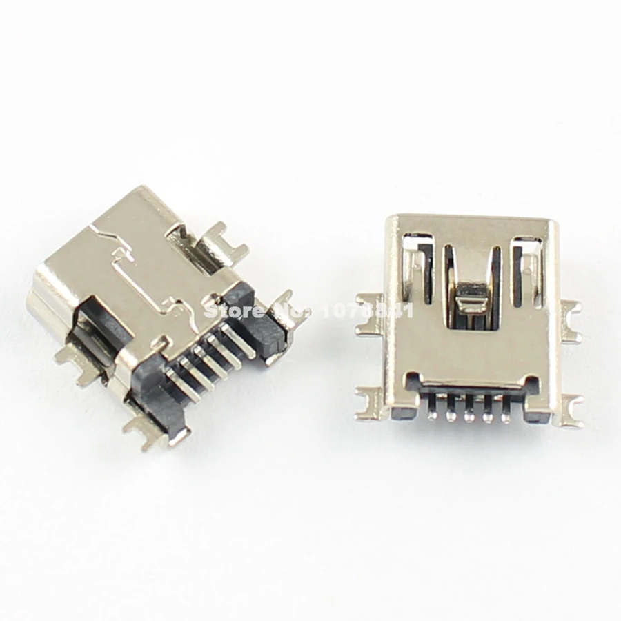 100 шт. мини USB B 5 контактный разъем SMT Панель крепление разъем|connector smt|connector femaleconnector