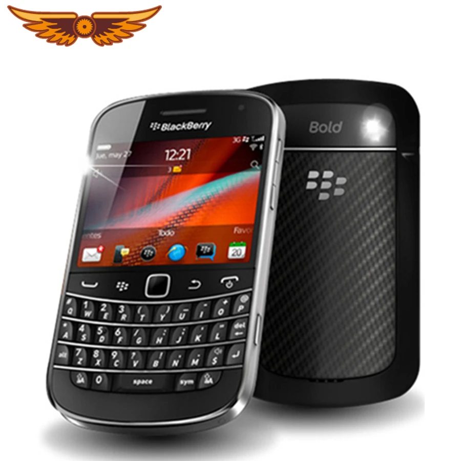Оригинальный разблокированный Blackberry 9900 WCDMA QWERTY клавиатура 8 Гб ROM 5MP Bluetooth WIFI