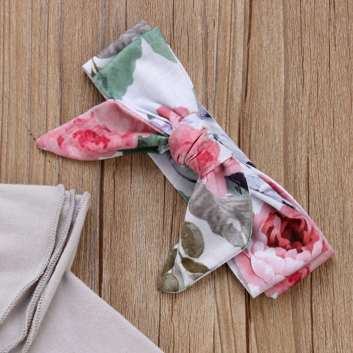 Одежда для новорожденных девочек Комбинезон Боди с цветочным рисунком Комплект