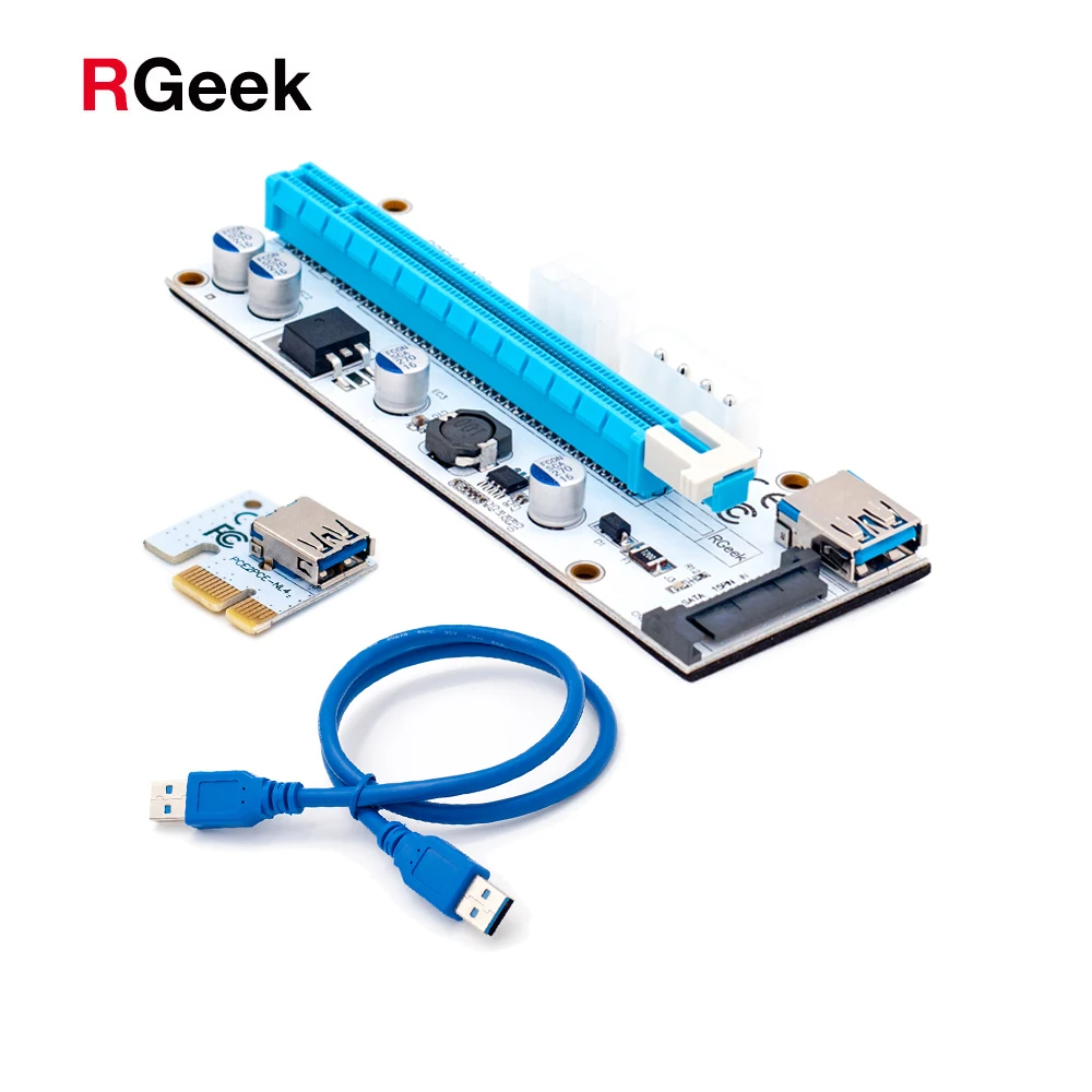 3 в 1 4pin Райзер molex pci e 008 Карта 6pin sata 60 см pcie 1x до 16x Экспресс карта для майнинга