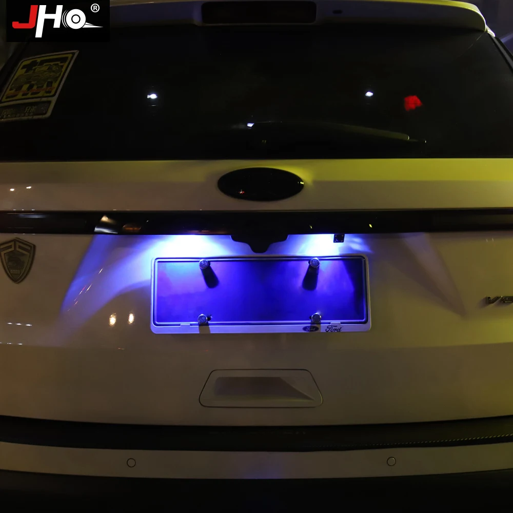 JHO светодиодный светильник лампы для Ford Explorer 2011- 2012 13 14 15 16 17 автомобильные аксессуары номерной знак задний багажник грузовая лампа для чтения