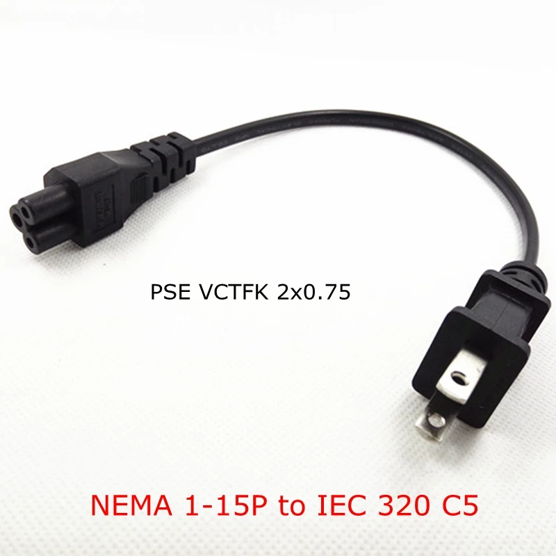 Силовой кабель NEMA 1 15P к IEC 320 C5 2 контактный штекер JP US полюсный 60320 3 зубчатый шнур