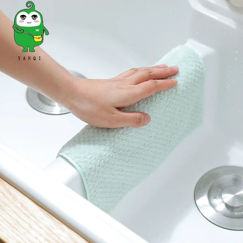 Кухонная Коралловая бархатная салфетка для очистки чешуи утолщенная нежирная
