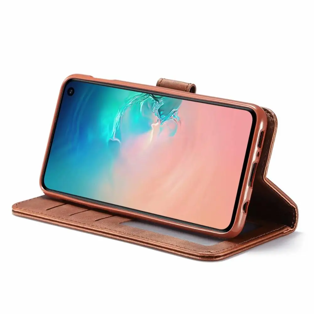 Роскошный винтажный кожаный S10E 5G флип-чехол для телефона Samsung Galaxy S8 S9 S10 Plus S6 S7 Edge