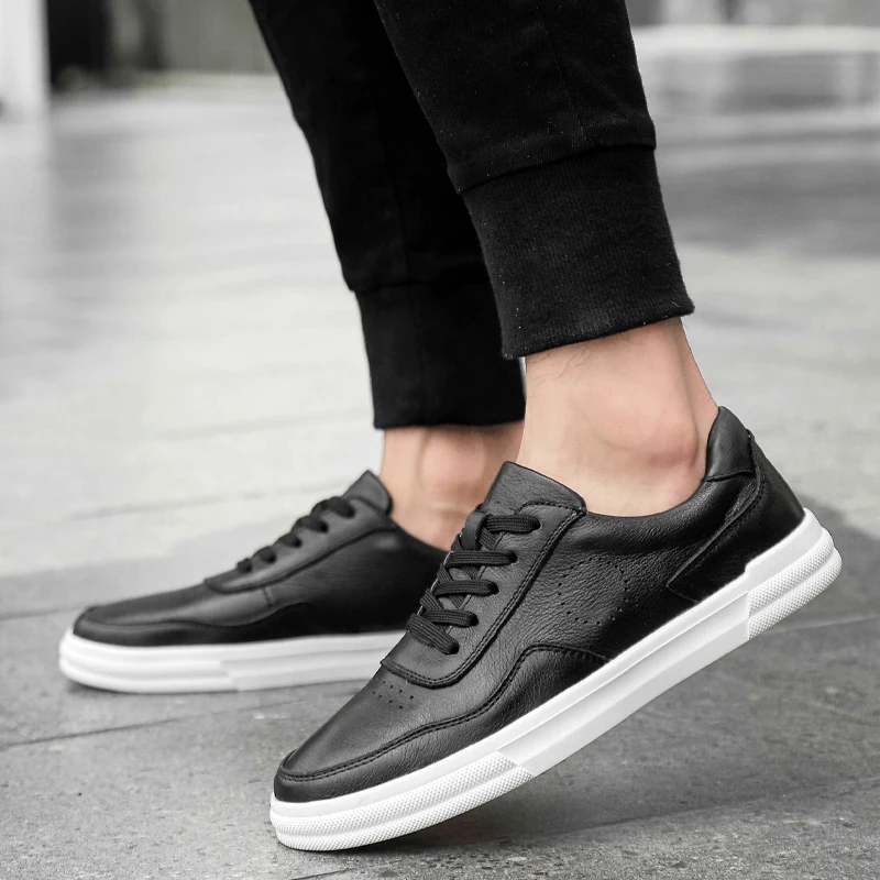 Мужская обувь повседневная из натуральной кожи на шнуровке уличная дышащая