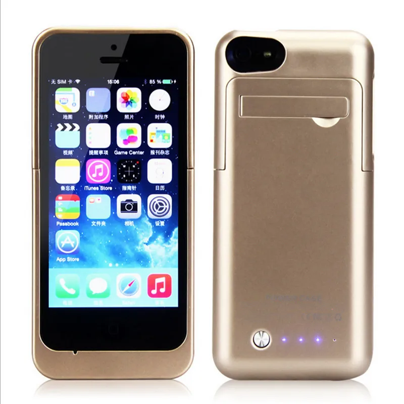 Чехол с внешним зарядным устройством 5s 2200 мАч для iPhone 5 5S | Мобильные телефоны и