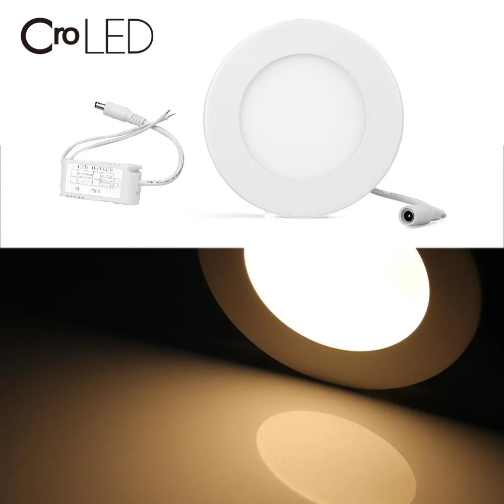 18 W 2835 SMD 90LED потолок с круглым углублением вниз теплый белый лампа панель