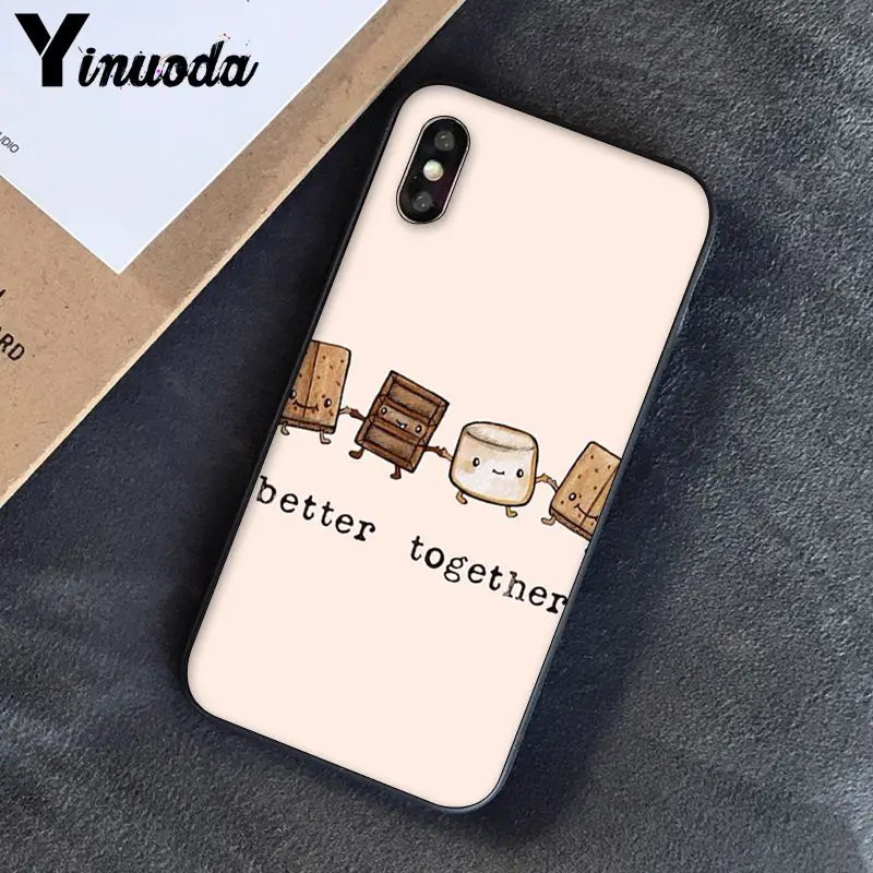 Чехол Yinuoda funny food Chocolate Nutella PhoneCase для iphone SE 2020 5 5Sx 6 7 7plus 8 8Plus X XS MAX XR 10 | Мобильные