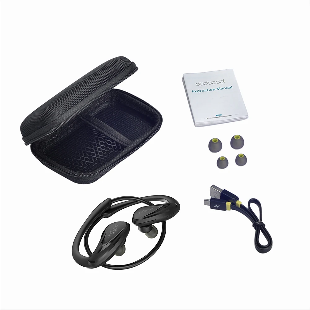Bluetooth Наушники Беспроводные Стерео Спорт Наушники-Вкладыши с HD Mic CVC6.0 Шумоподавлением IPX4 Пот Устойчивы для iphone