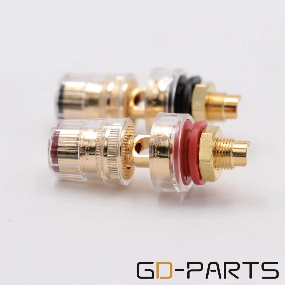 GD-PARTS CMC 858S-G позолоченный OFC латунный динамик связывающий пост разъем банан разъем терминал короткая резьба