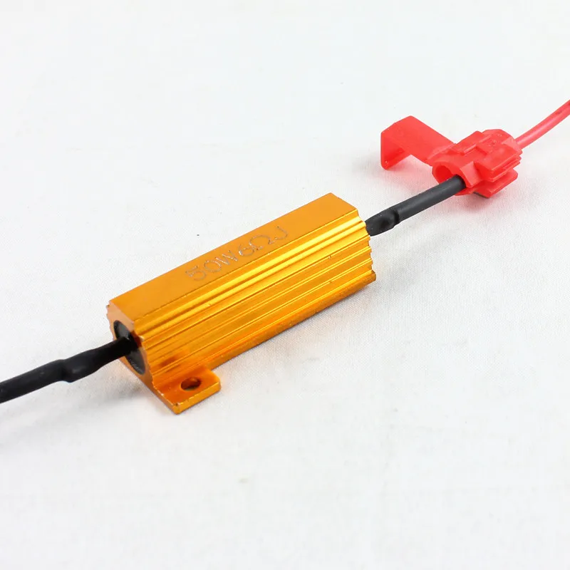 10 шт. 50 Вт 6ohm нагрузочные резисторы для Hyper Flash поворотник мигалка светодиодный DRL резистор лампы fix 7440 7443 1156 1157 лампа ошибка вспышки