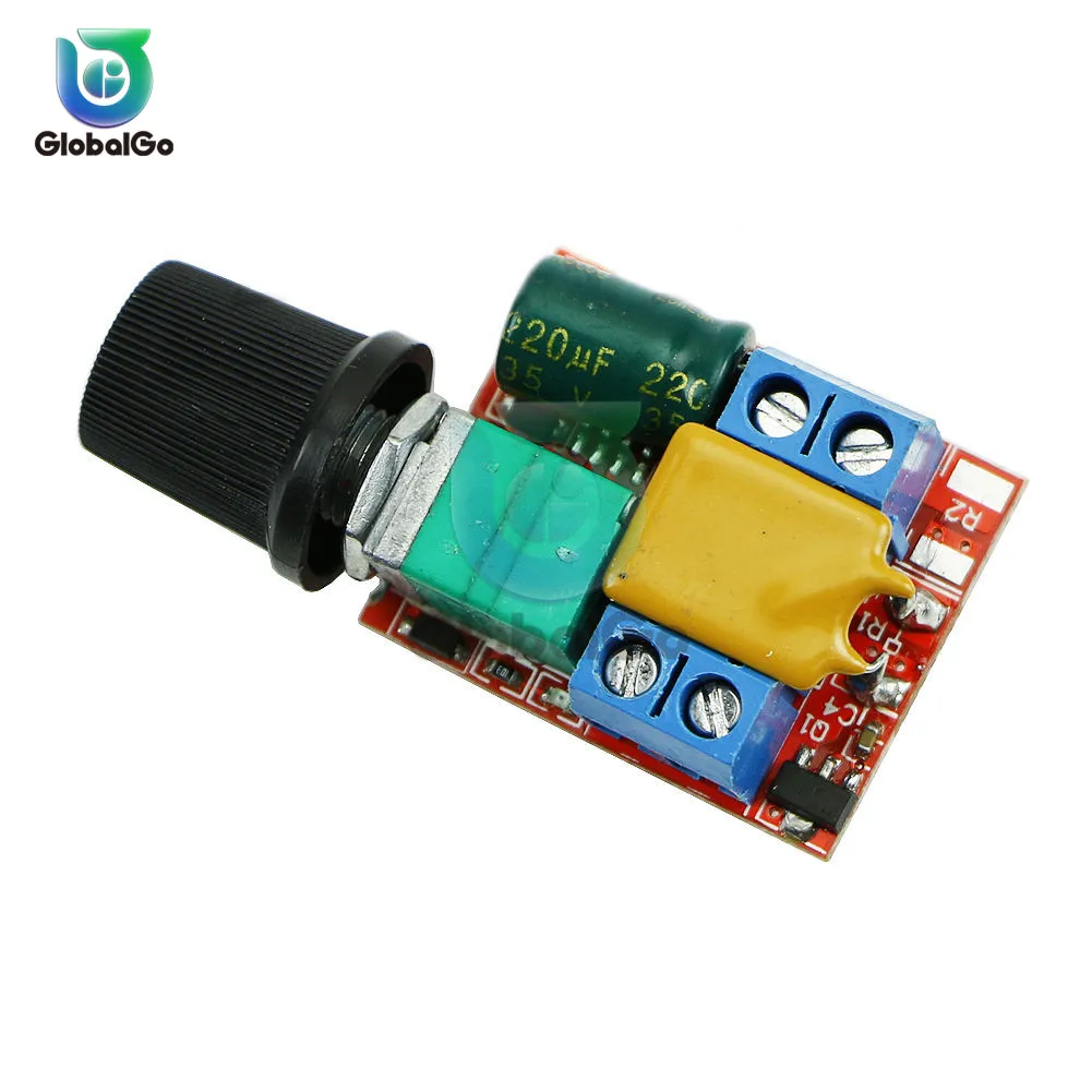 10pcs/Lot Electrical Motor Speed Controller Module 3-35V 12V 24V PWM DC Control Regulator Adjustable Switch LED Fan | Обустройство