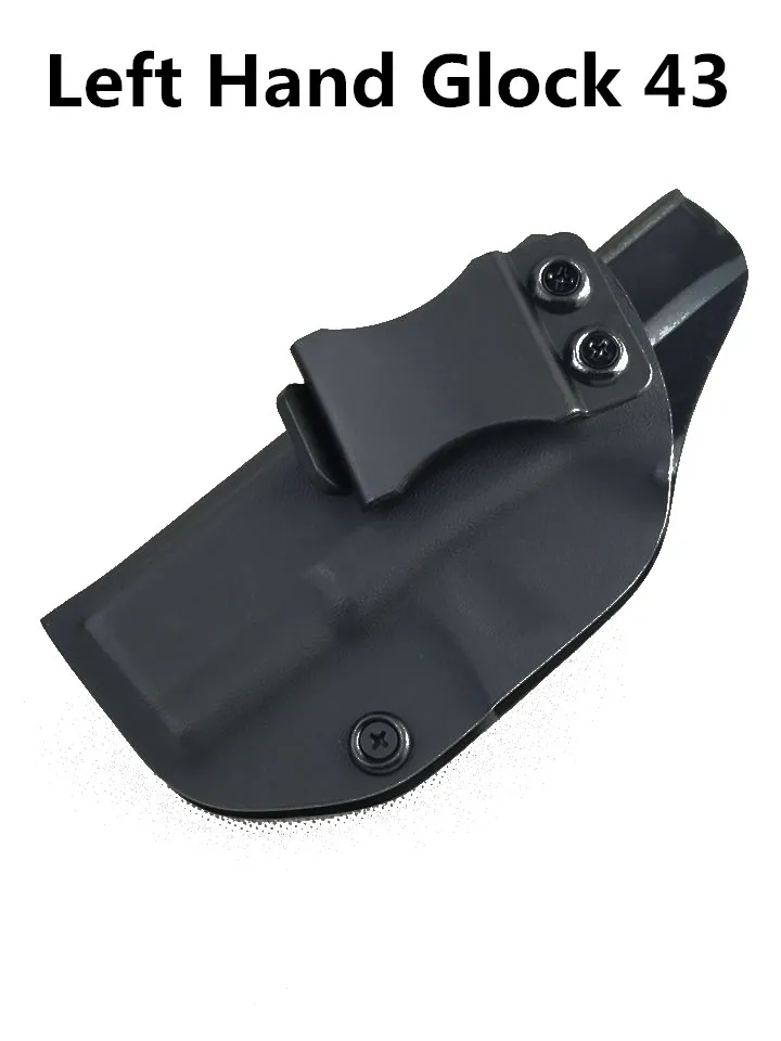 IWB Kydex кобура для Glock 17 19 22 23 25 26 27 28 Размеры 31, 32, 33, 43 43X внутри пояса скрытого ношения CCW aiwb добавления - Цвет: Left Glock 43 43X