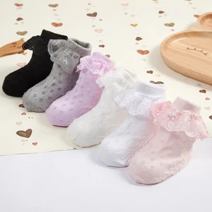 Носки до щиколотки с цветами для новорожденных, хлопковые удобные носки для новорожденных, мальчиков, носки для маленьких девочек