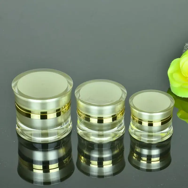 

15g 30g 50g Acrylic Plastic Cosmetic Jars Empty Face Cream Refillable Bottles Sample Jar F20173174