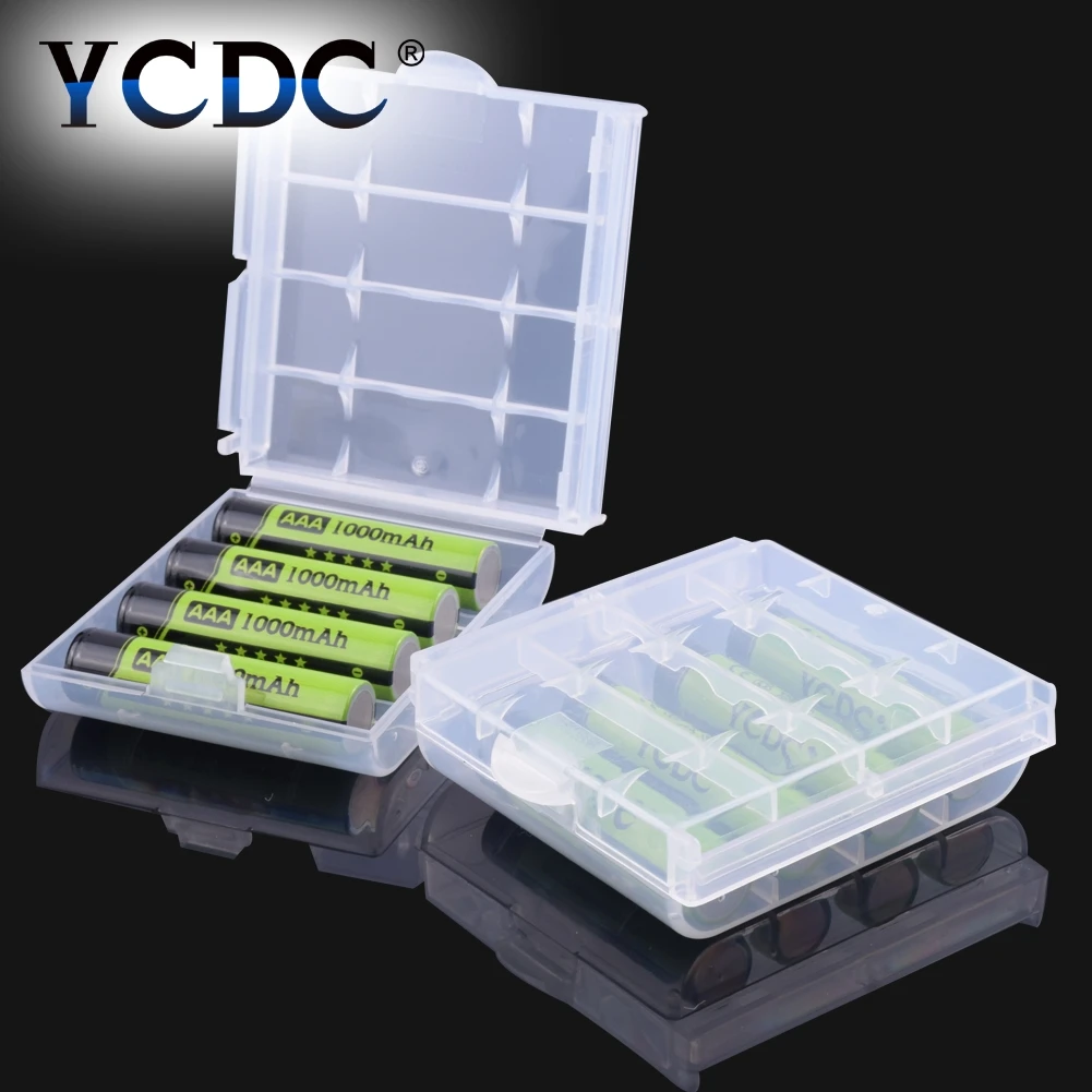 YCDC Лидер продаж! 4 шт YCDC 1,2 V AAA 1000 mAh ni-mh аккумуляторная батарея с батареей Helder Box EE6344
