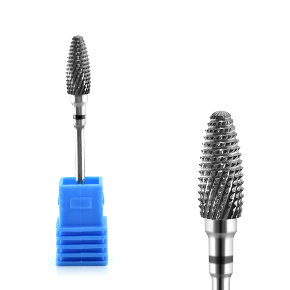 Stripes Bullet XC KADS 11 Тип твердосплавное сверло для ногтей роторное сверло для удаления кутикулы Электрический Маникюрный аппарат пилки для ногтей вольфрамовое сверление ногтей - Цвет: Stripes Bullet XC
