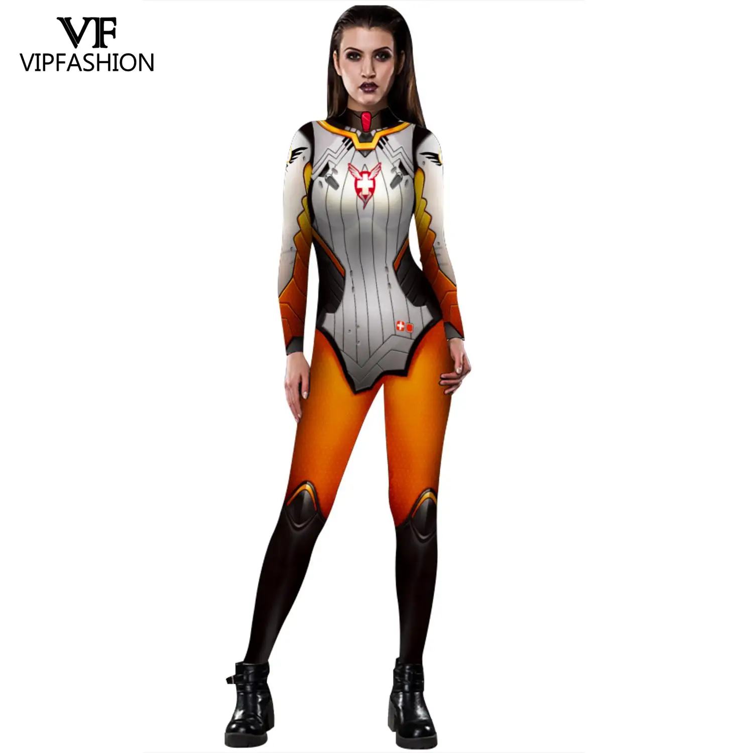 VIP модные черные Lily Аниме игры косплей костюм комбинезоны D.VA костюмы зентай