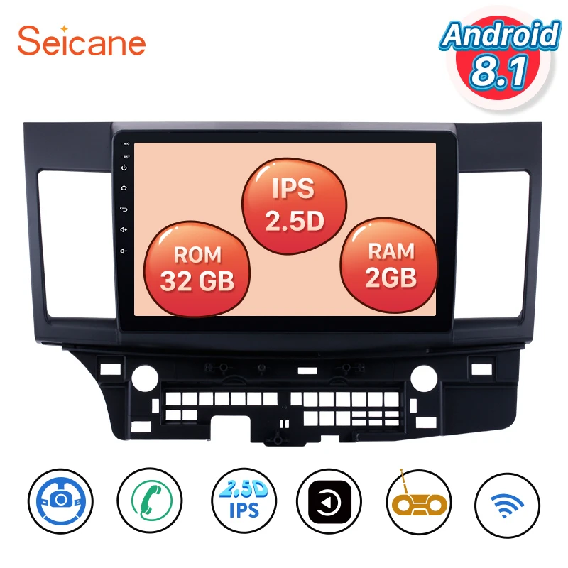 Автомобильный радиоприемник GPS-плеер ОЗУ 2 Гб ПЗУ 32 ГБ 2.5D IPS DSP 4G Android 8 1 10 дюйма для